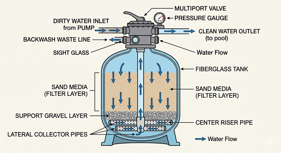 Sand filter system